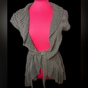 Gray Knit Women's Sweater, Pre-loved.